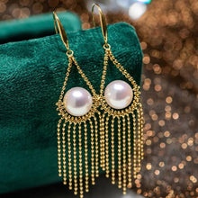 Laden Sie das Bild in den Galerie-Viewer, Perle Fransen Ohrringe