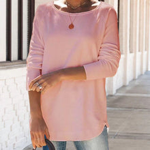 Laden Sie das Bild in den Galerie-Viewer, Minimalistisches T-Shirt mit Rundhalsausschnitt