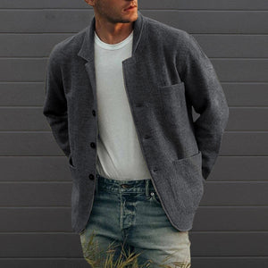 Einfarbige Freizeitjacke für Herren