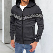 Laden Sie das Bild in den Galerie-Viewer, Lässiger Kapuzenpullover mit Reißverschluss für Herren