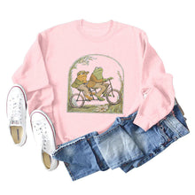 Laden Sie das Bild in den Galerie-Viewer, Sweatshirt mit Rundhalsausschnitt und Froschdruck