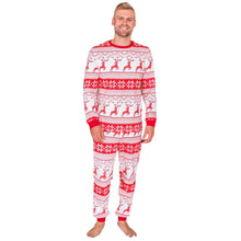 Laden Sie das Bild in den Galerie-Viewer, Roter Elch-Weihnachtsfamilien-Pyjama