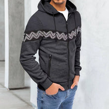 Laden Sie das Bild in den Galerie-Viewer, Lässiger Kapuzenpullover mit Reißverschluss für Herren