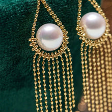 Laden Sie das Bild in den Galerie-Viewer, Perle Fransen Ohrringe