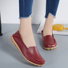Laden Sie das Bild in den Galerie-Viewer, Einfarbige Leichte Lederschuhe Mit Weicher Sohle