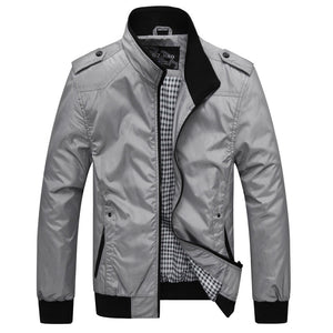 Lässige Stehkragenjacke für Herren