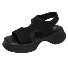 Laden Sie das Bild in den Galerie-Viewer, Neue Einfarbige Sommersandalen Mit Dicker Sohle