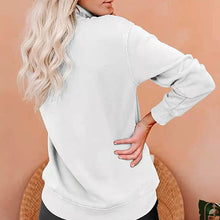 Laden Sie das Bild in den Galerie-Viewer, Einfarbiges Sweatshirt mit Reißverschluss