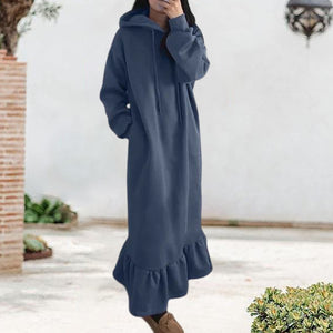 Hoodieförmiges Kleid mit Kapuzen
