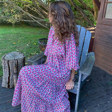 Laden Sie das Bild in den Galerie-Viewer, Strandkleid Mit Puffärmeln