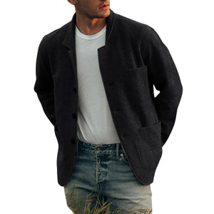 Einfarbige Freizeitjacke für Herren