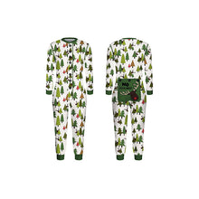 Laden Sie das Bild in den Galerie-Viewer, Grüner kleiner Weihnachtsbaum Print Familie Passender Onesie Pyjamas