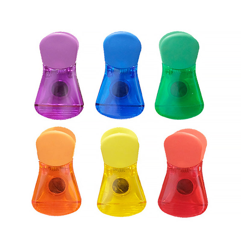 Bunte magnetische Lebensmittelverschlussklammern (6 Stück/Satz)