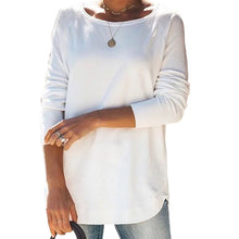 Laden Sie das Bild in den Galerie-Viewer, Minimalistisches T-Shirt mit Rundhalsausschnitt