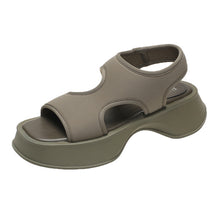 Laden Sie das Bild in den Galerie-Viewer, Neue Einfarbige Sommersandalen Mit Dicker Sohle