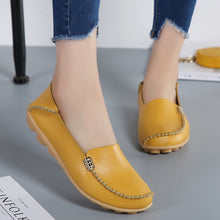 Laden Sie das Bild in den Galerie-Viewer, Einfarbige Leichte Lederschuhe Mit Weicher Sohle