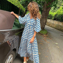 Laden Sie das Bild in den Galerie-Viewer, Strandkleid Mit Puffärmeln