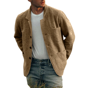 Einfarbige Freizeitjacke für Herren