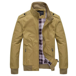 Lässige Stehkragenjacke für Herren