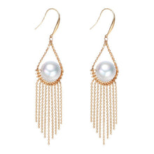 Laden Sie das Bild in den Galerie-Viewer, Perle Fransen Ohrringe