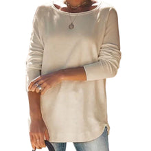 Laden Sie das Bild in den Galerie-Viewer, Minimalistisches T-Shirt mit Rundhalsausschnitt