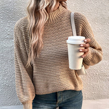 Laden Sie das Bild in den Galerie-Viewer, Geschlitzter Pullover mit Puffärmeln