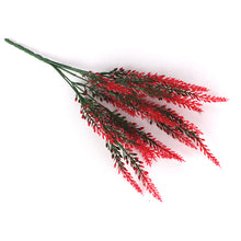 Laden Sie das Bild in den Galerie-Viewer, Mehrfarbige Lavendel Kunstblumen, 6 Stöcke