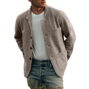 Einfarbige Freizeitjacke für Herren