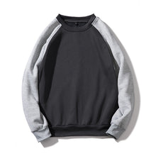 Laden Sie das Bild in den Galerie-Viewer, Kontrast-Sweatshirt mit Rundhalsausschnitt