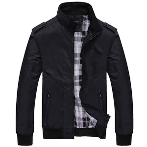 Lässige Stehkragenjacke für Herren