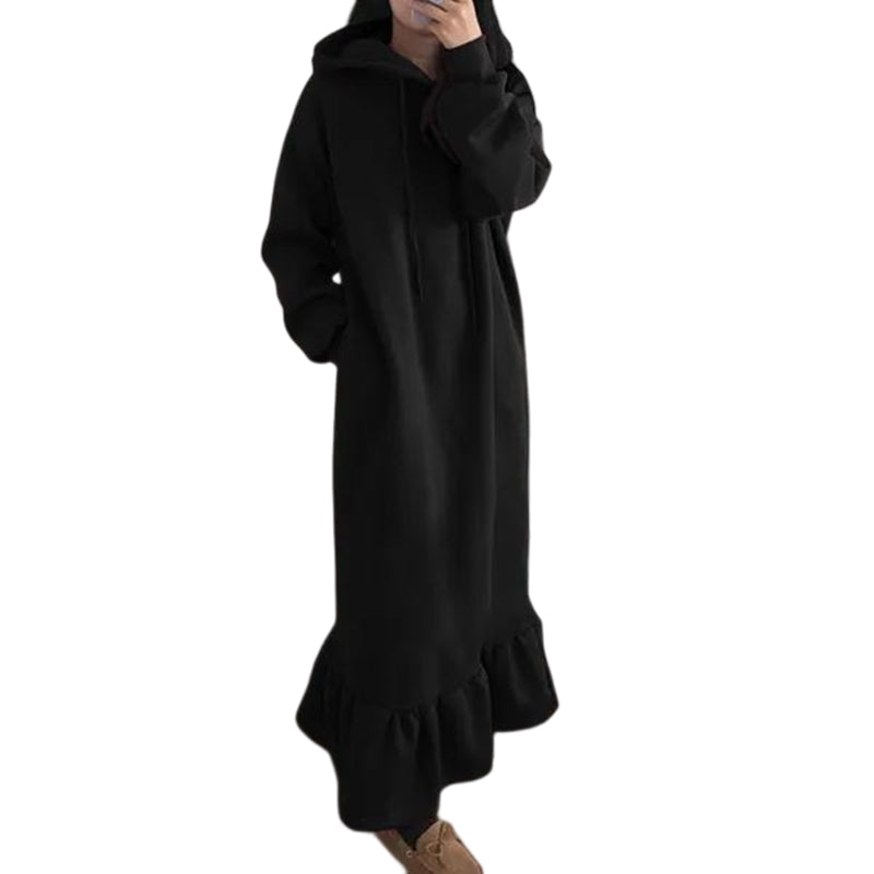 Hoodieförmiges Kleid mit Kapuzen