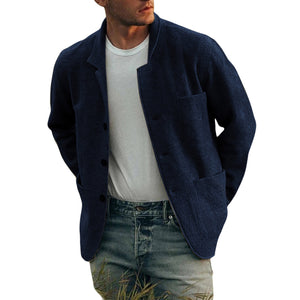 Einfarbige Freizeitjacke für Herren