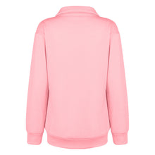 Laden Sie das Bild in den Galerie-Viewer, Einfarbiges Sweatshirt mit Reißverschluss
