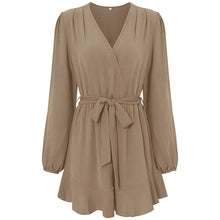 Laden Sie das Bild in den Galerie-Viewer, Einfarbiger Lässiger Shorts-Overall