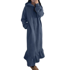 Hoodieförmiges Kleid mit Kapuzen