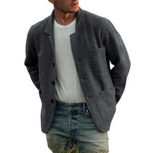 Einfarbige Freizeitjacke für Herren