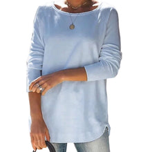 Laden Sie das Bild in den Galerie-Viewer, Minimalistisches T-Shirt mit Rundhalsausschnitt