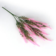 Laden Sie das Bild in den Galerie-Viewer, Mehrfarbige Lavendel Kunstblumen, 6 Stöcke