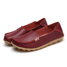 Laden Sie das Bild in den Galerie-Viewer, Einfarbige Leichte Lederschuhe Mit Weicher Sohle