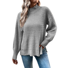 Laden Sie das Bild in den Galerie-Viewer, Geschlitzter Pullover mit Puffärmeln
