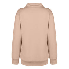 Laden Sie das Bild in den Galerie-Viewer, Einfarbiges Sweatshirt mit Reißverschluss