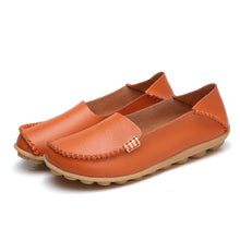Laden Sie das Bild in den Galerie-Viewer, Einfarbige Leichte Lederschuhe Mit Weicher Sohle