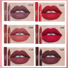 Laden Sie das Bild in den Galerie-Viewer, 12-farbiger matter Lippenstift