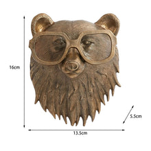 Laden Sie das Bild in den Galerie-Viewer, Anhänger aus Kunstharz mit Tierkopf