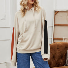 Laden Sie das Bild in den Galerie-Viewer, Damen Modischer Kapuzenpullover mit Farbblock