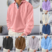 Laden Sie das Bild in den Galerie-Viewer, Einfarbiges Lässiges Langärmeliges Sweatshirt für Herren