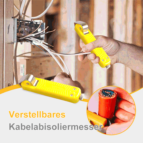 Einstellbares Kabelabisoliermesser