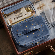 Laden Sie das Bild in den Galerie-Viewer, Kosmetiktasche aus Samt mit großem Fassungsvermögen+Waschtasche