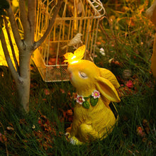 Laden Sie das Bild in den Galerie-Viewer, Ostern Solarbetriebenes LED-Kaninchen-Gartenlicht