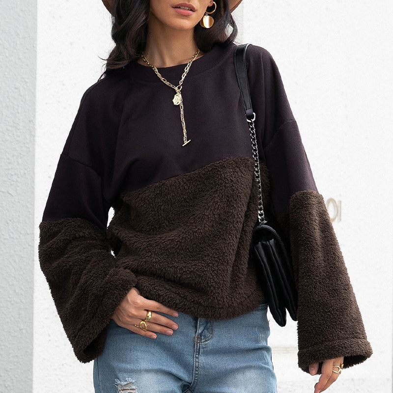 Verdicktes doppelseitiges Fleece-Sweatshirt